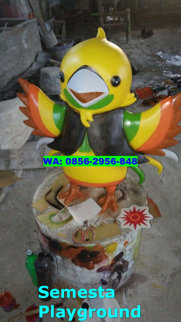 Patung Maskot Custom Fiberglass